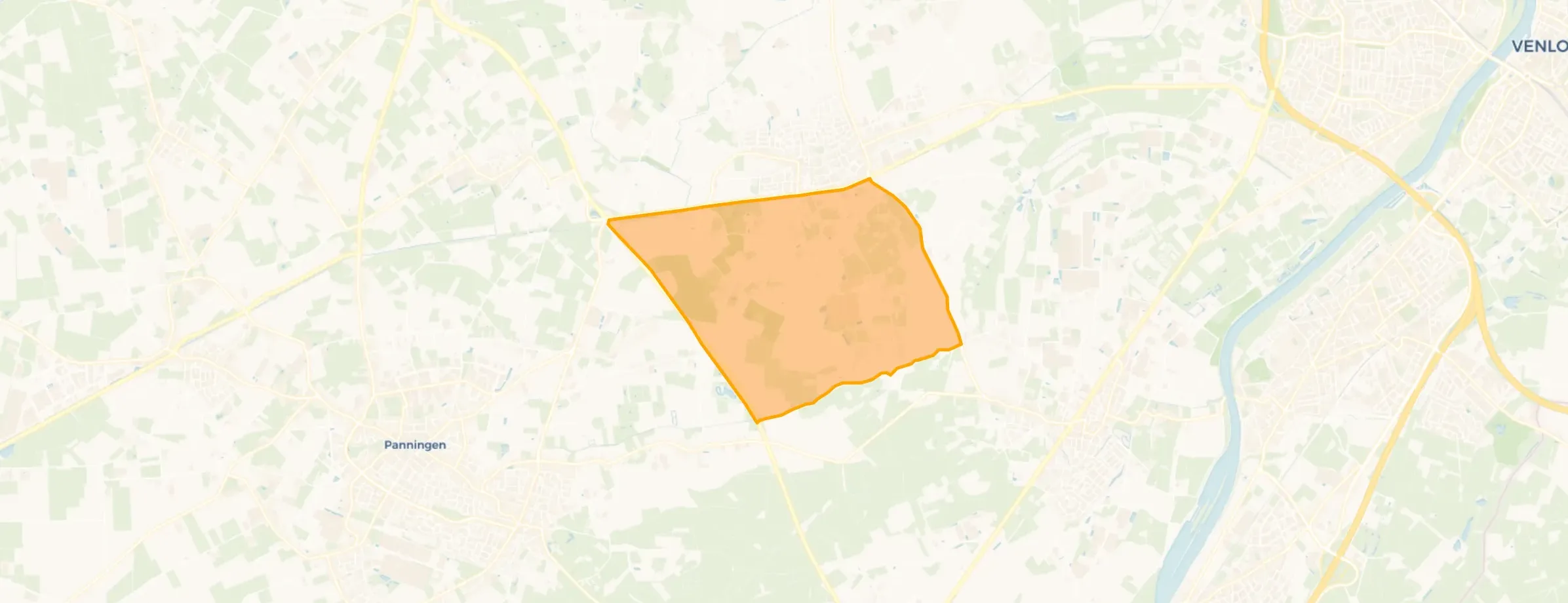 Kaart van Buitengebied Rinkesfort-Oude Heldenseweg
