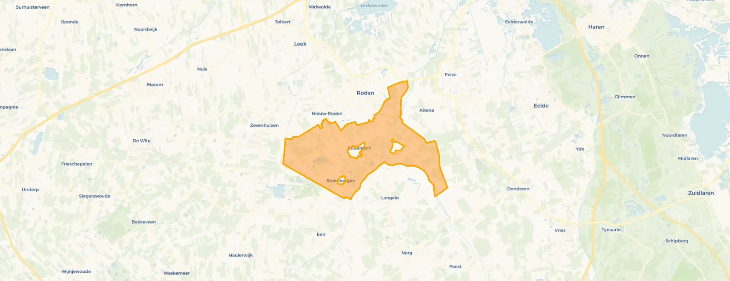 Buitengebied Roden Zuid