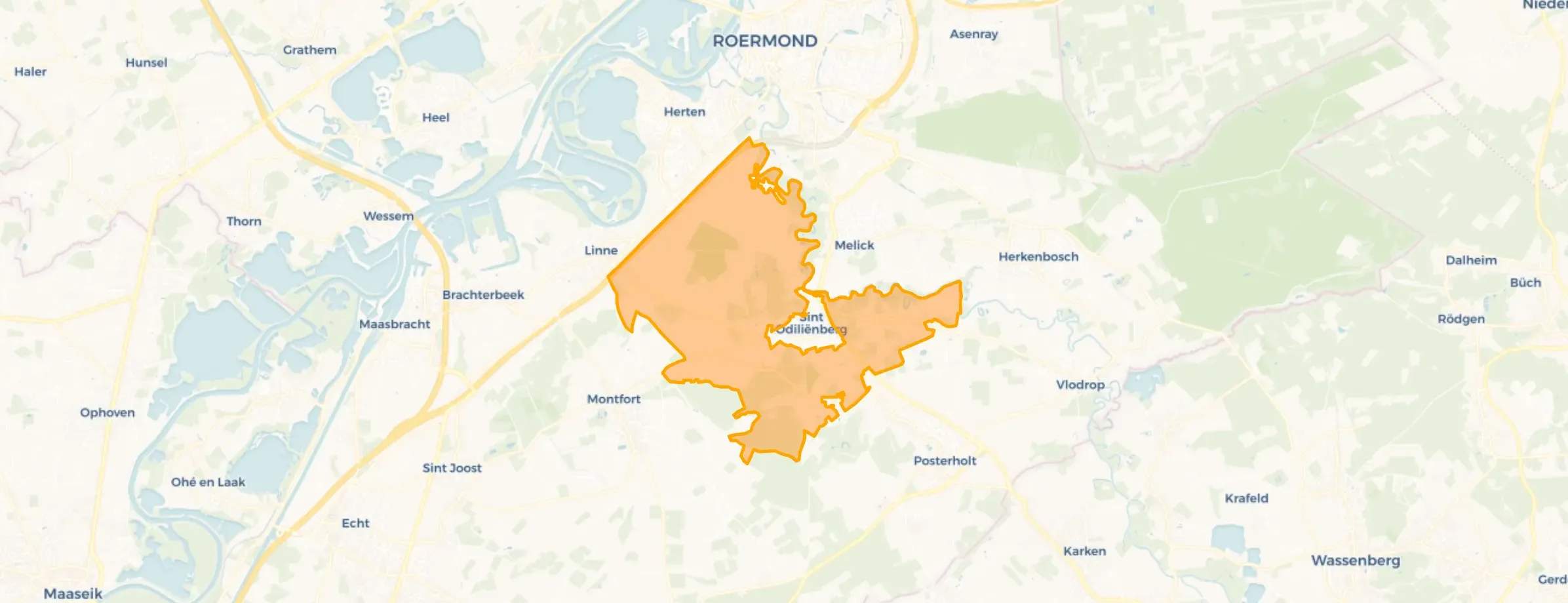 Kaart van Buitengebied Sint Odiliënberg