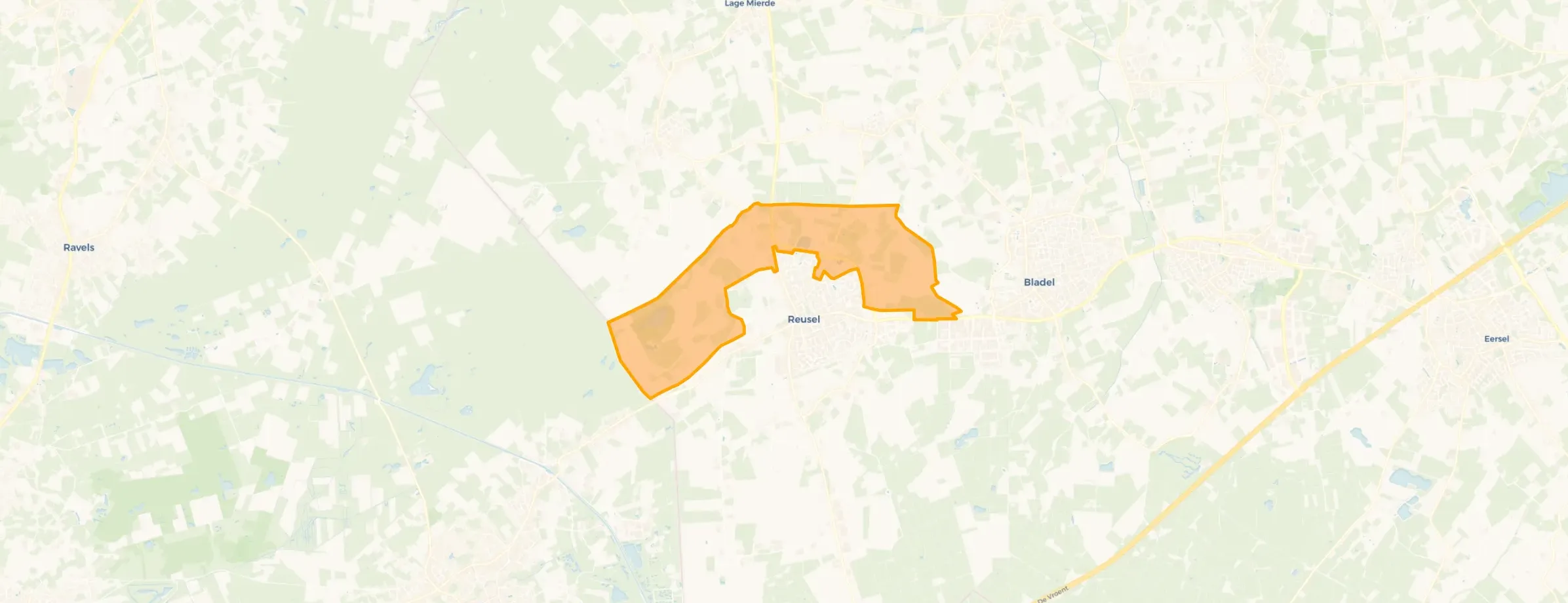 Buitengebied ten noorden van Reusel in Reusel-De Mierden