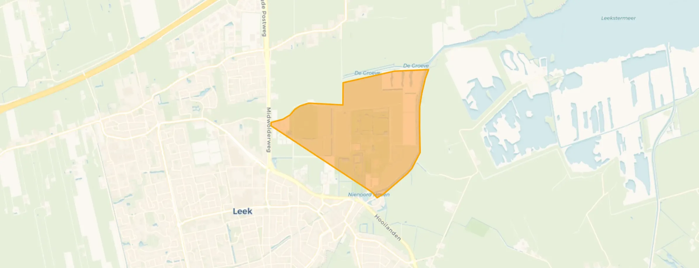 Buurt Buitengebied ten oosten van Leek, Leek