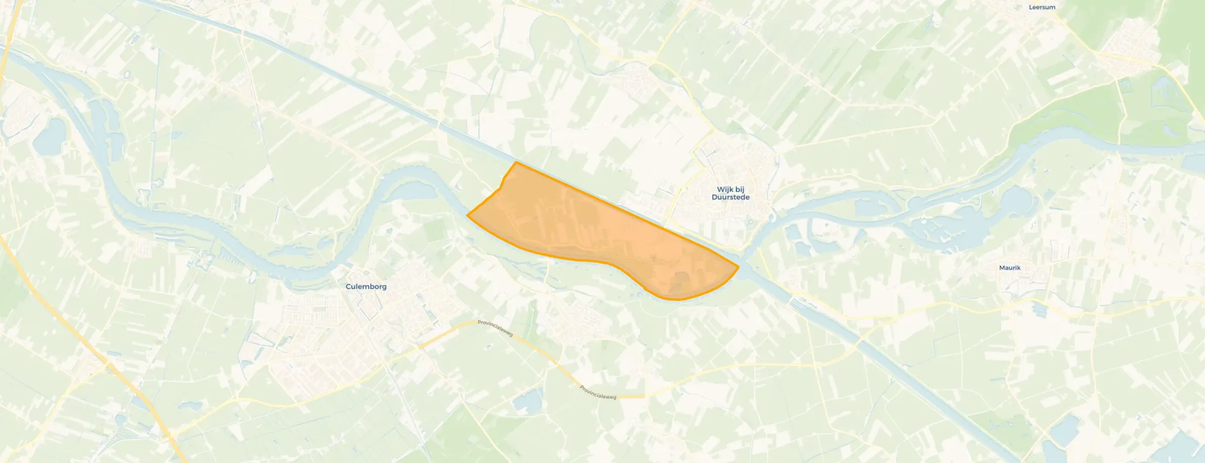 Kaart van Buitengebied ten zuiden van Amsterdam-Rijnkanaal