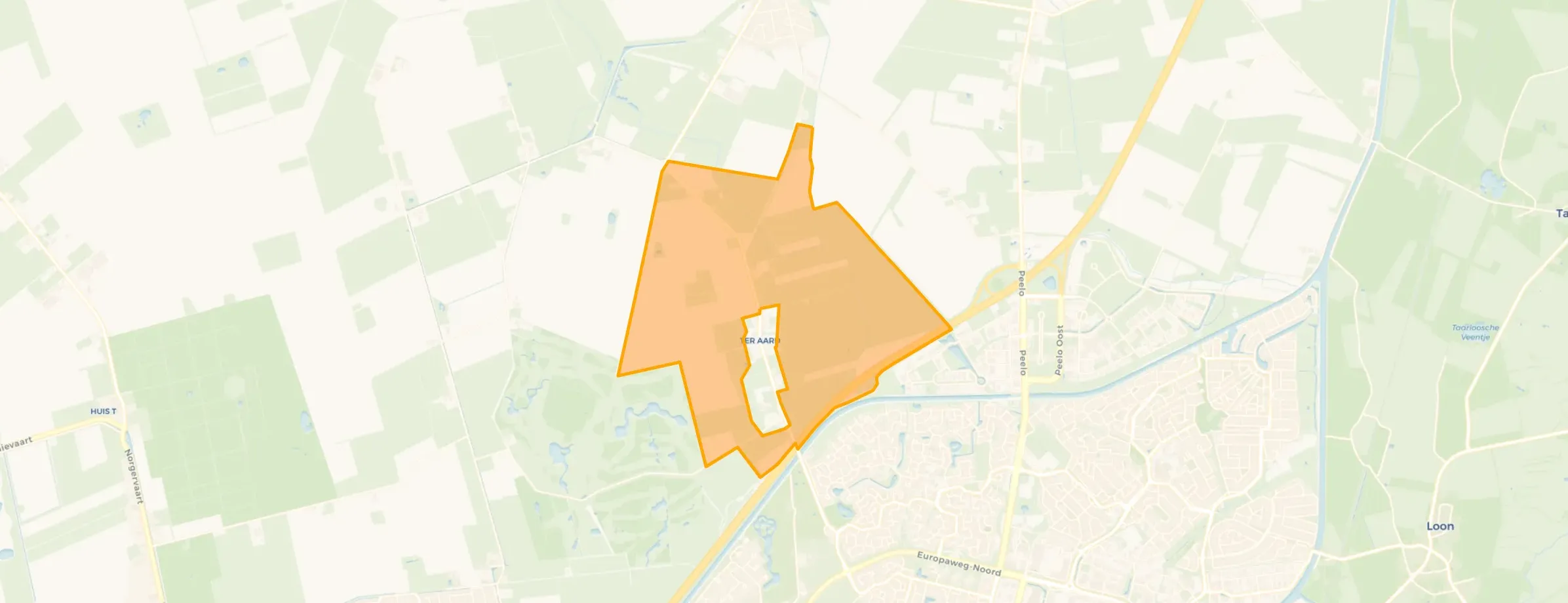 Kaart van Buitengebied Ter Aard