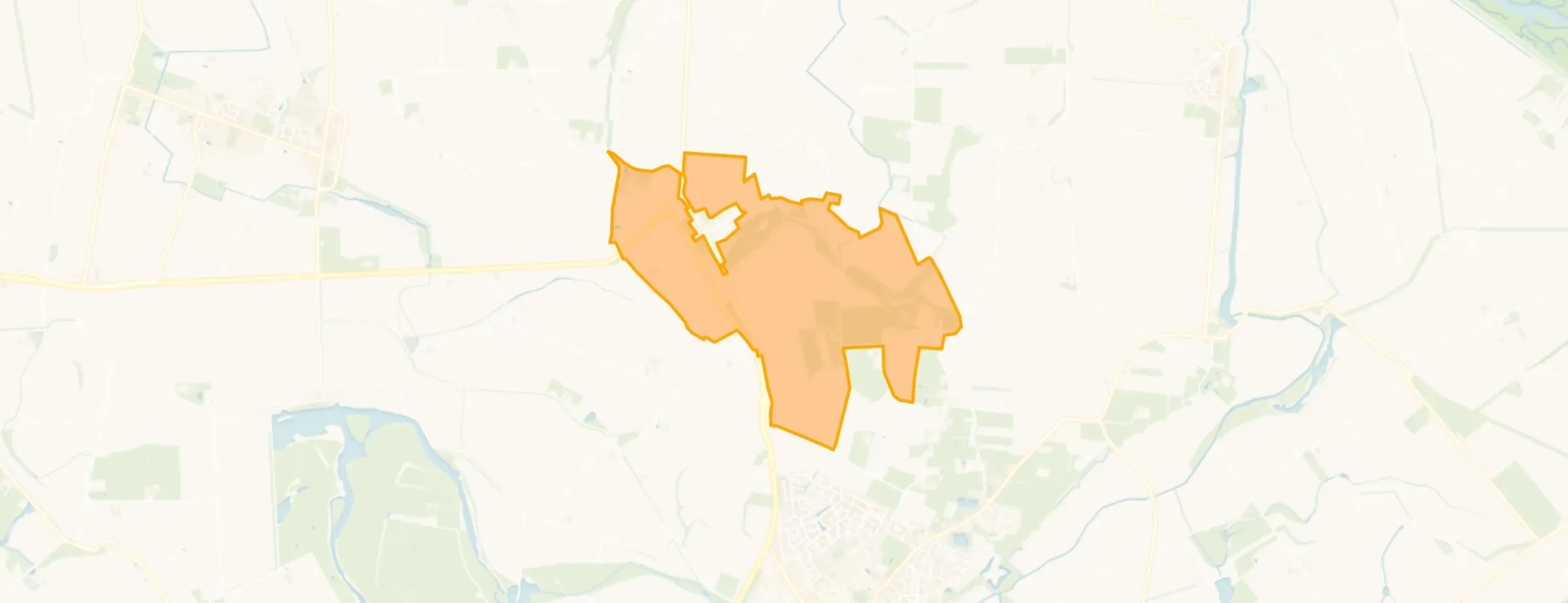 Kaart van Buitengebied Terhole