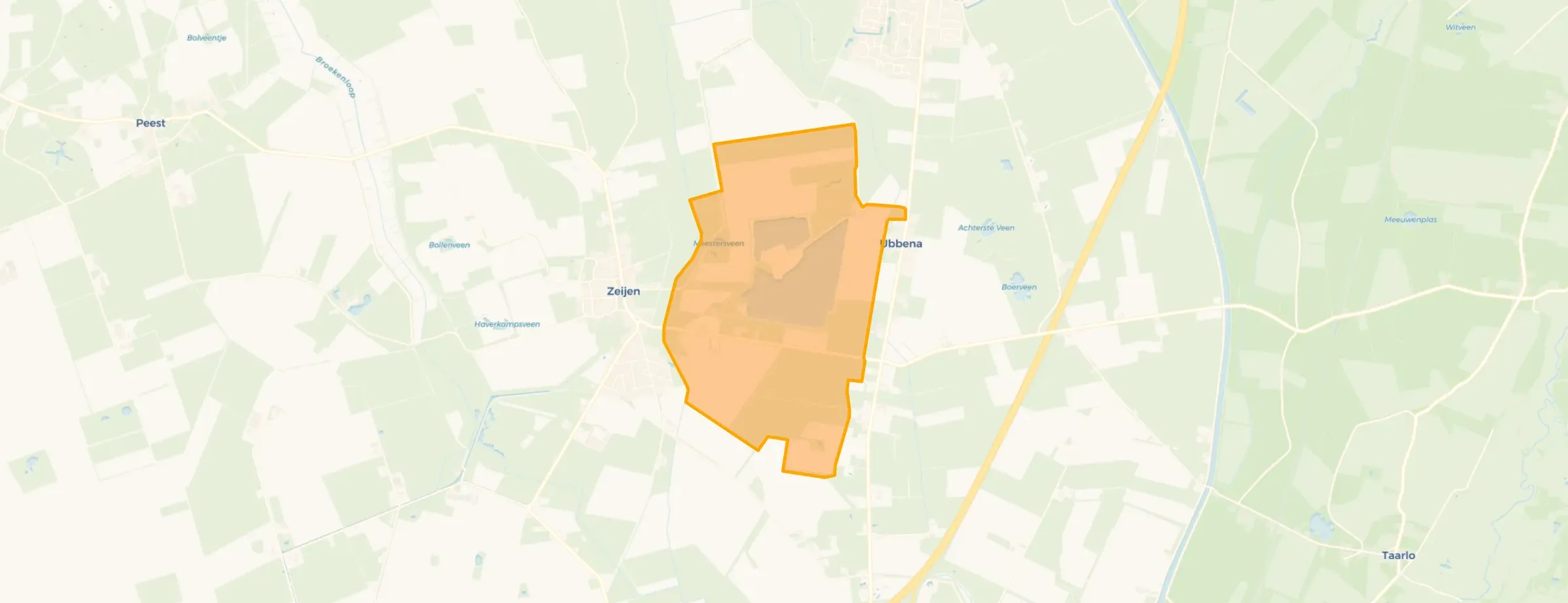Kaart van Buitengebied Ubbena West