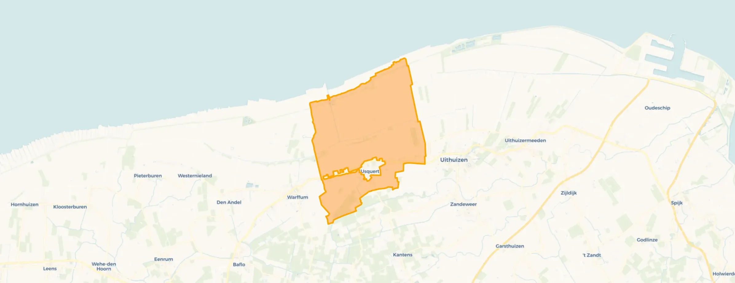 Kaart van Buitengebied Usquert