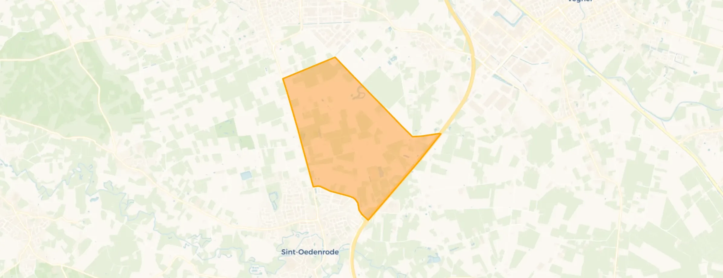 Kaart van Buitengebied Veerse Heide en Koevering