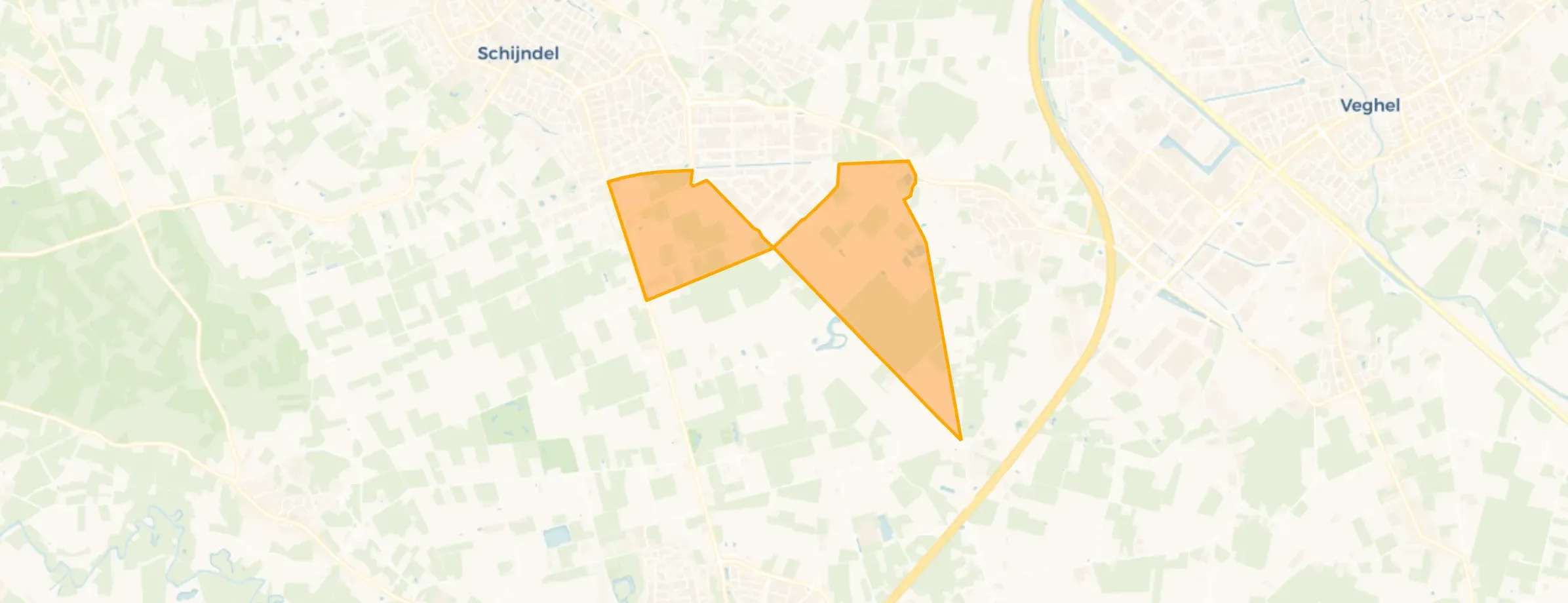 Kaart van Buitengebied Vlagheide