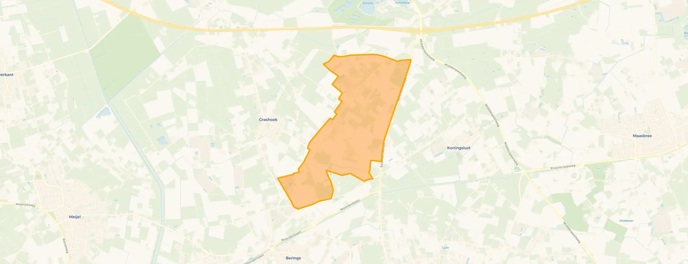 Kaart van Buitengebied Vliegert