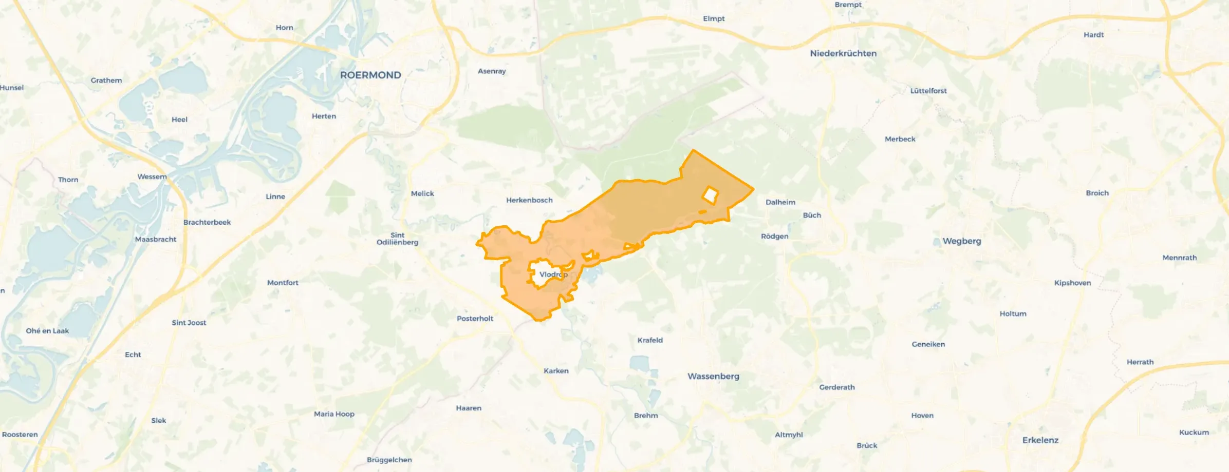 Kaart van Buitengebied Vlodrop