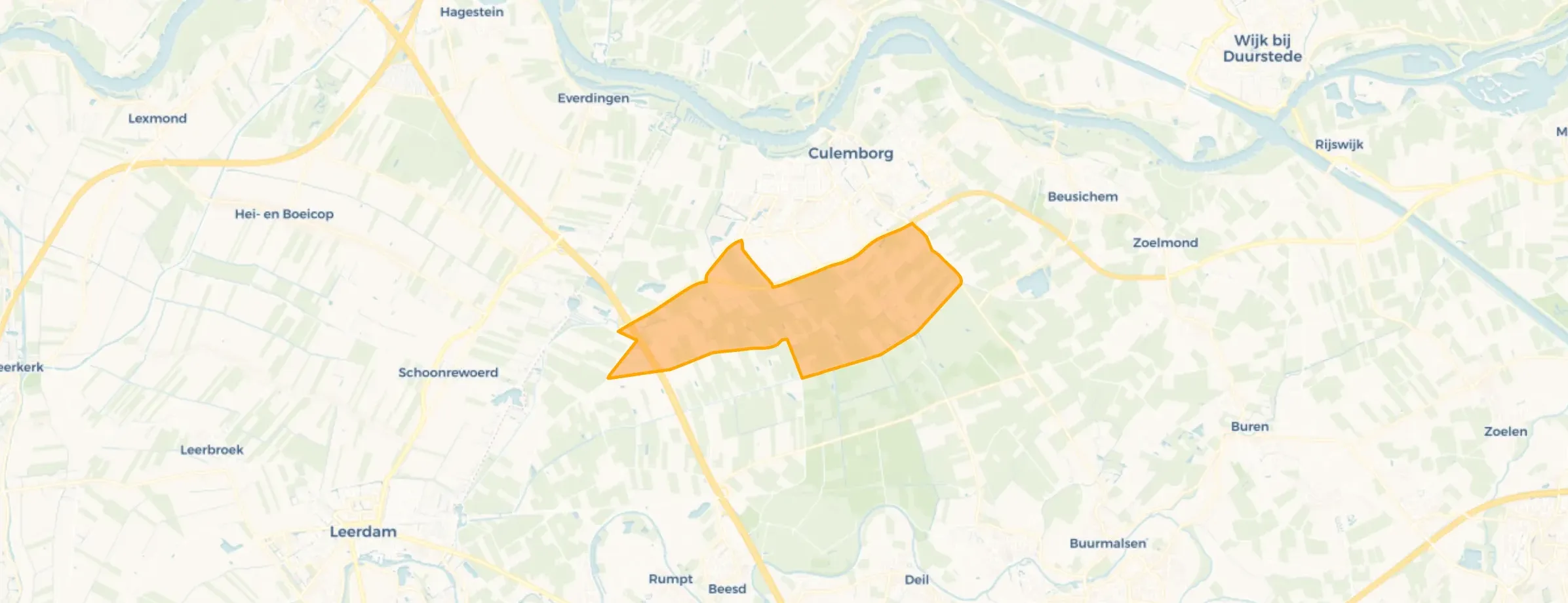 Kaart van Buitengebied Vretstrooij