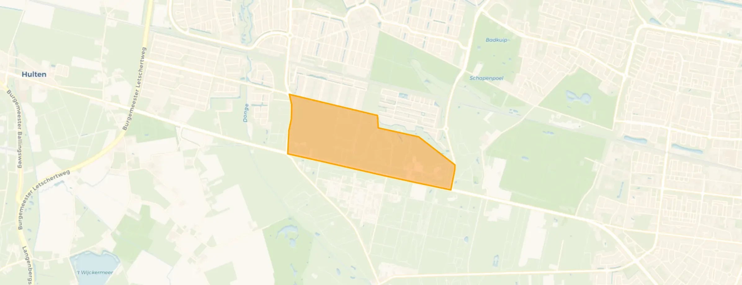 Kaart van Buitengebied Witbrant