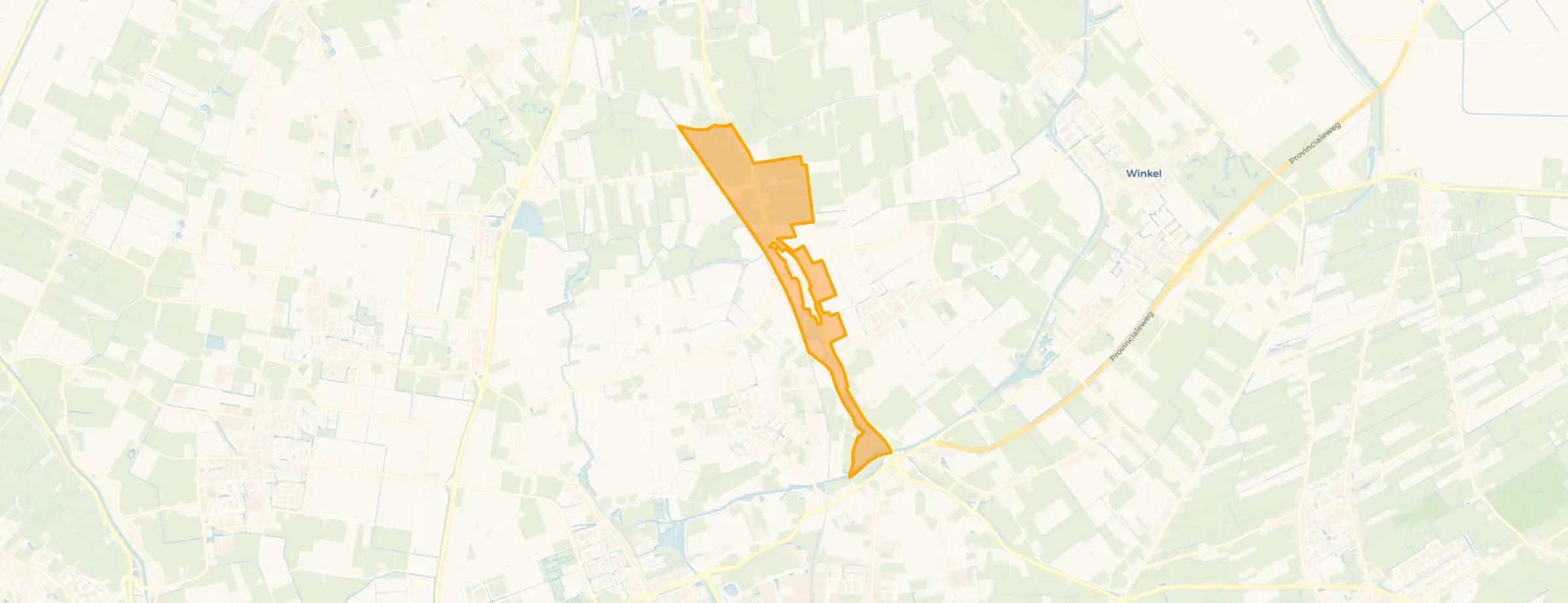 Kaart van Buitengebied Zijdewind/De Weel