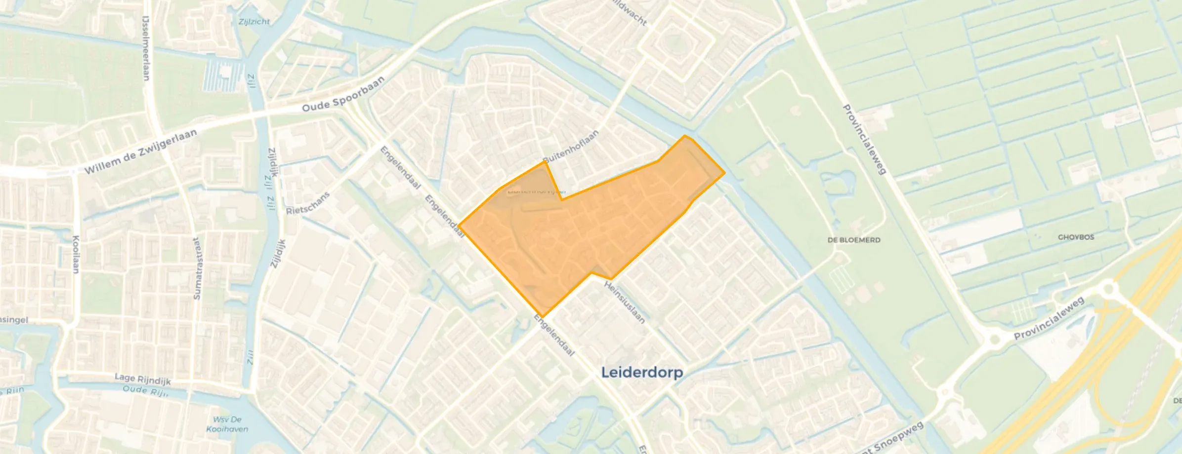 Kaart van Buitenhof-Oost-Zuid