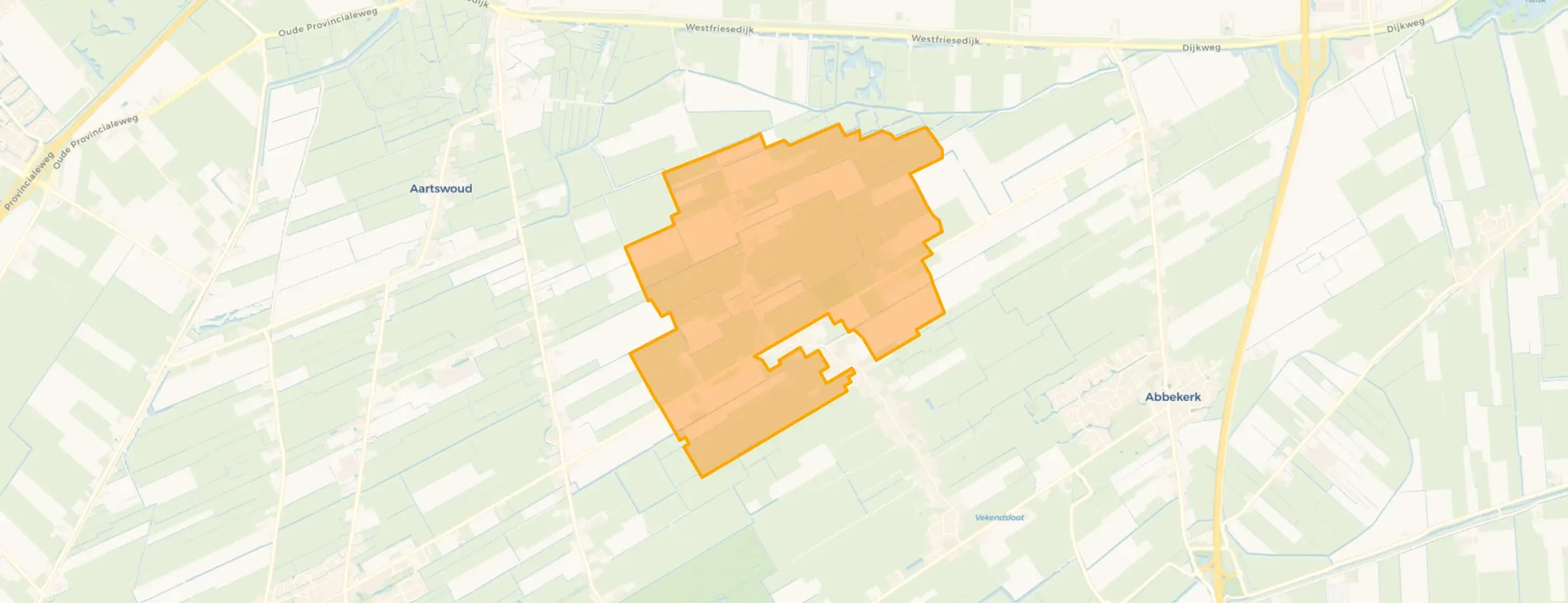 Kaart van Buitenweere Noord