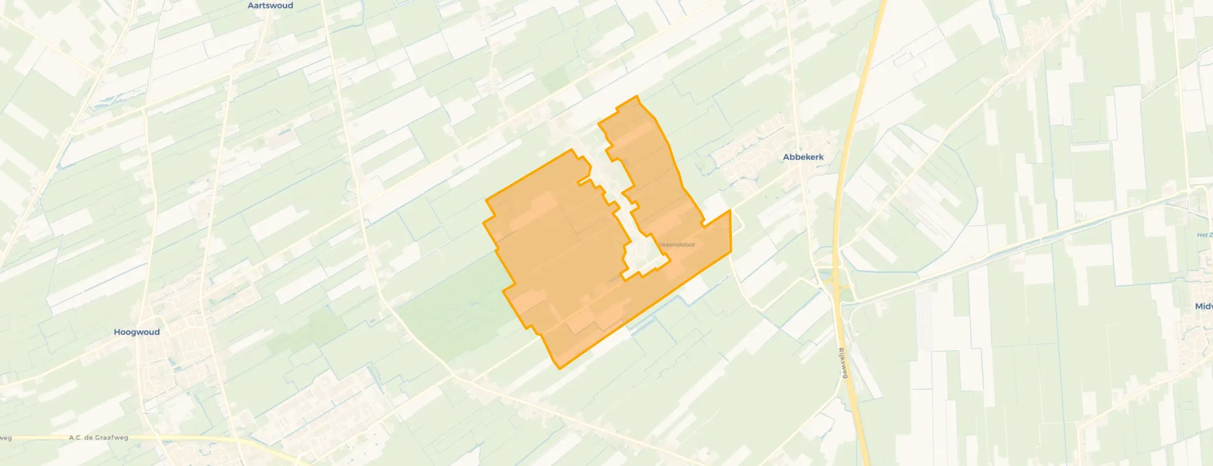 Kaart van Buitenweere Zuid