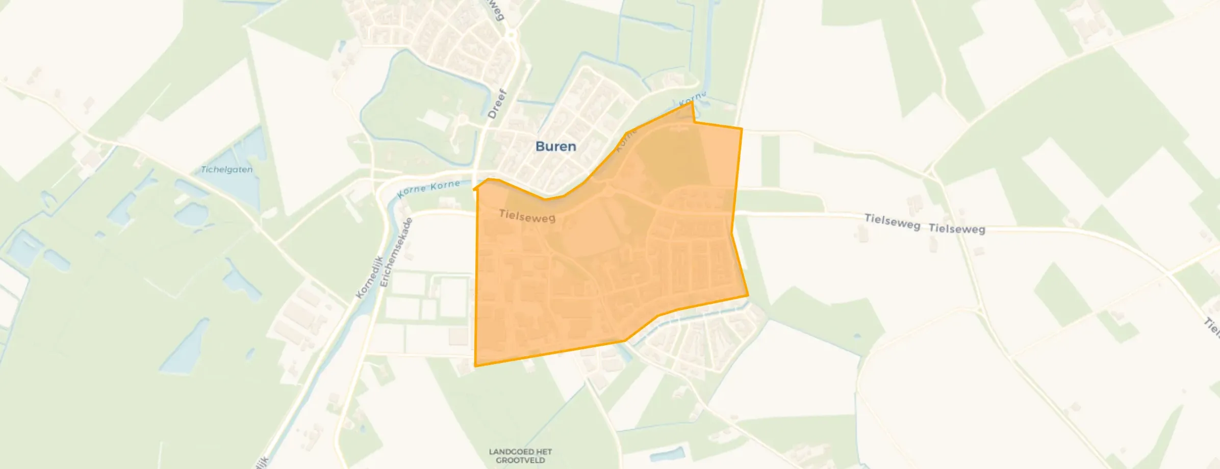 Buurt Buren Tielseweg, Buren (Ge)