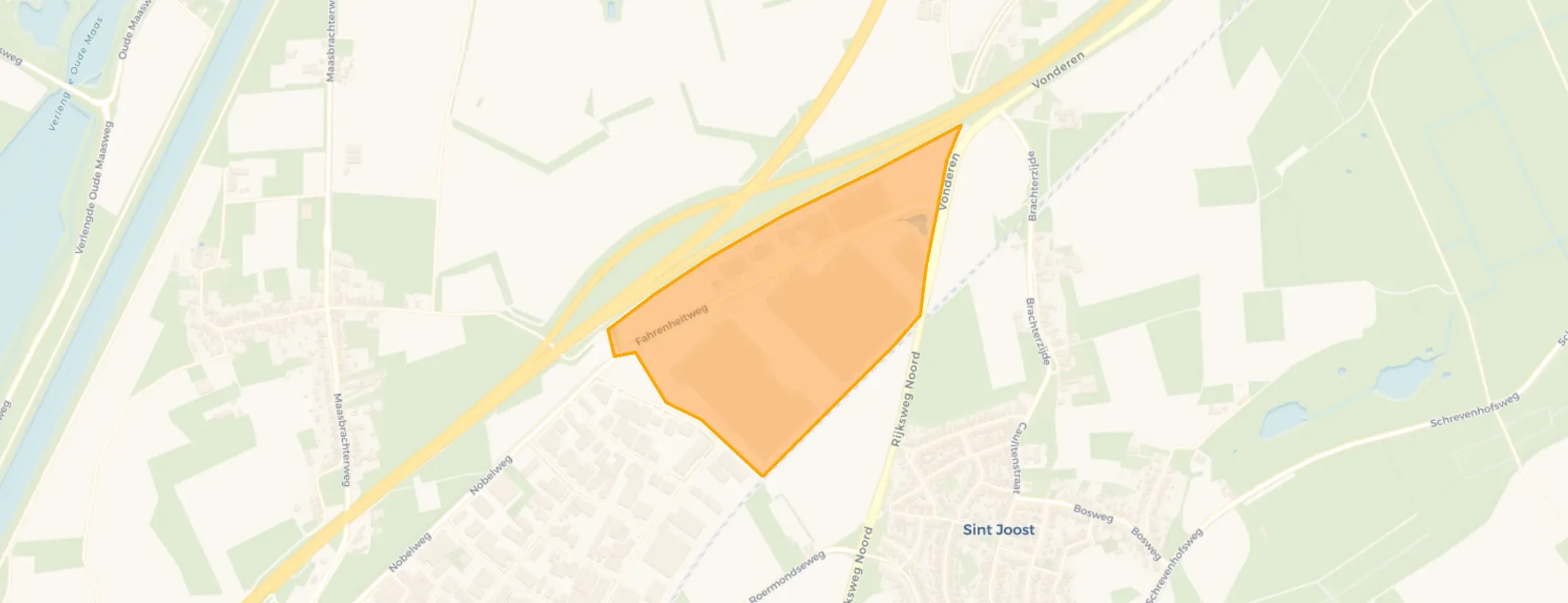 Kaart van Businesspark Midden-Limburg