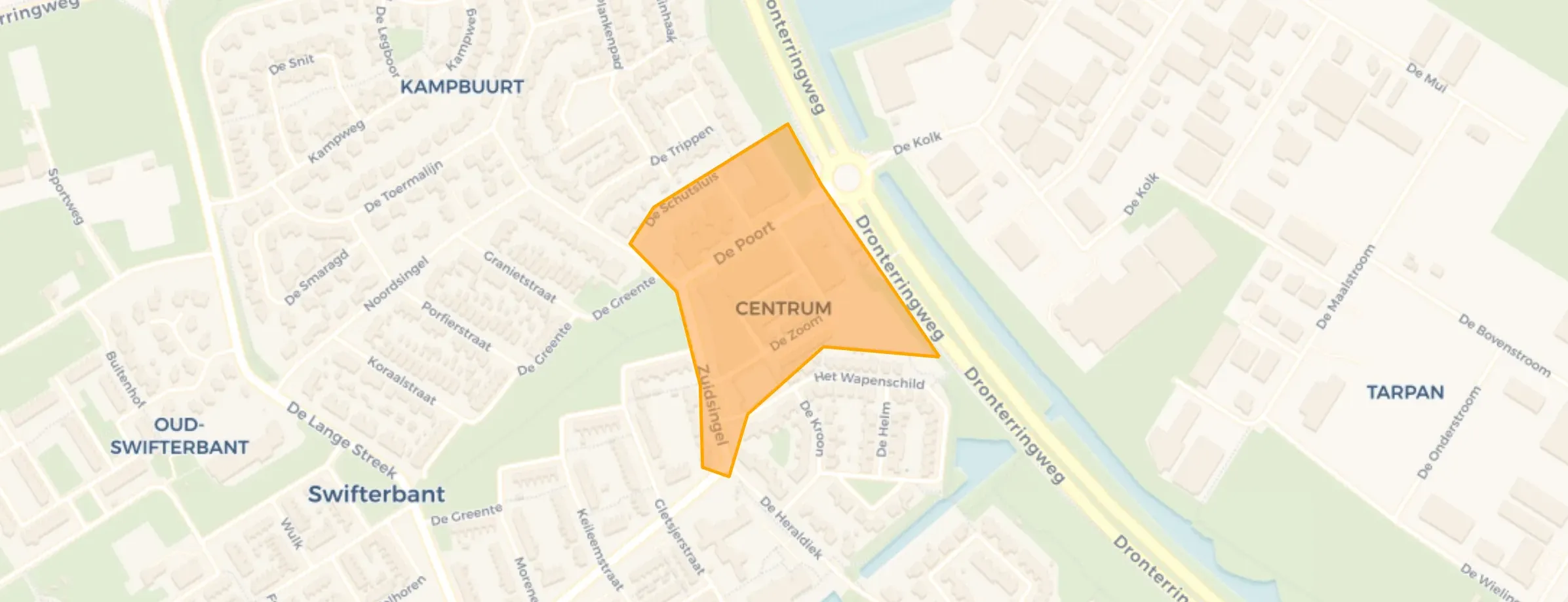 Kaart van Centrum Swifterbant