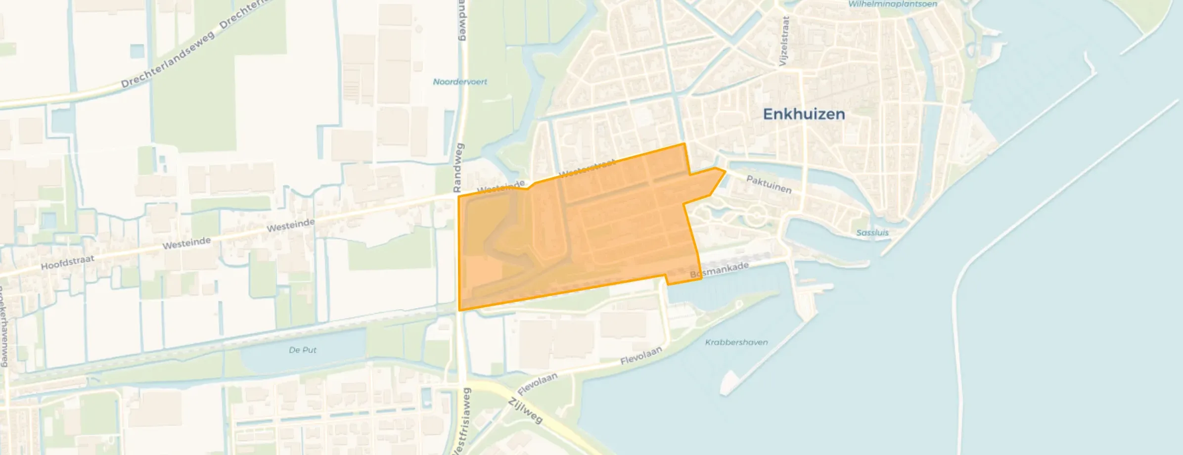 Kaart van Centrum Zuid-West