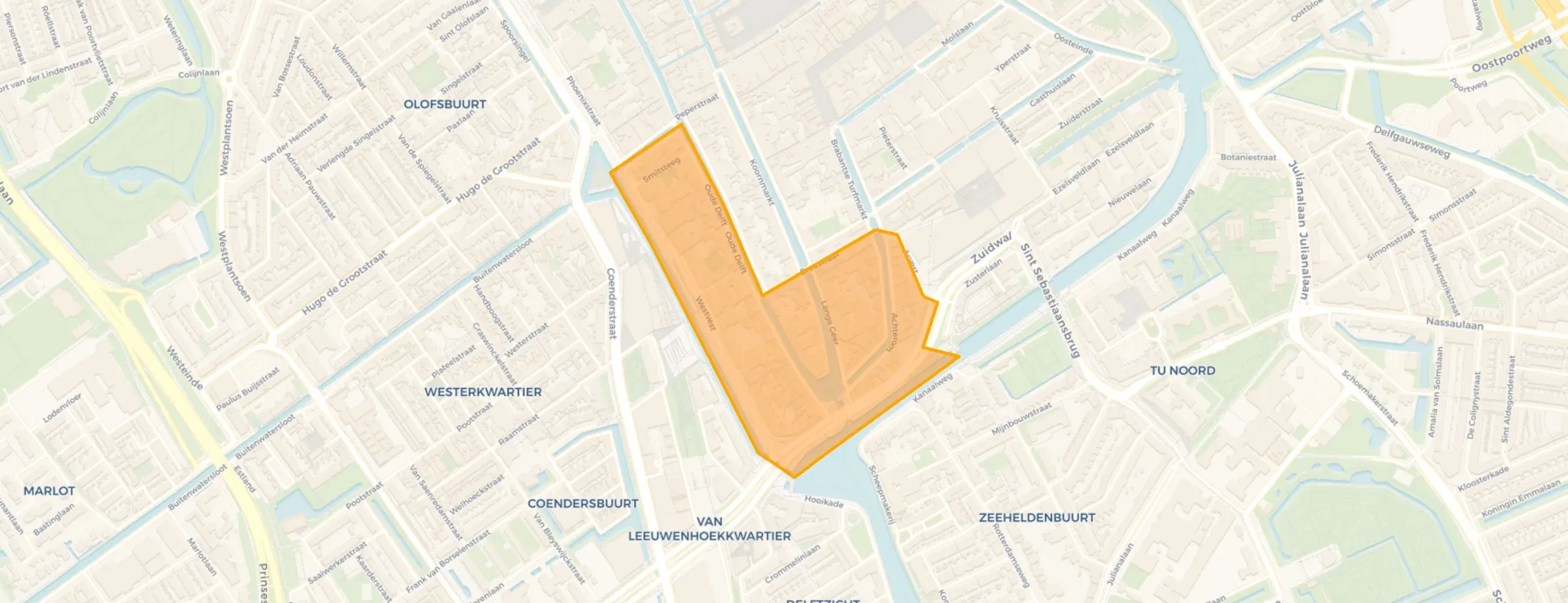 Buurt Centrum-Zuidwest, Delft