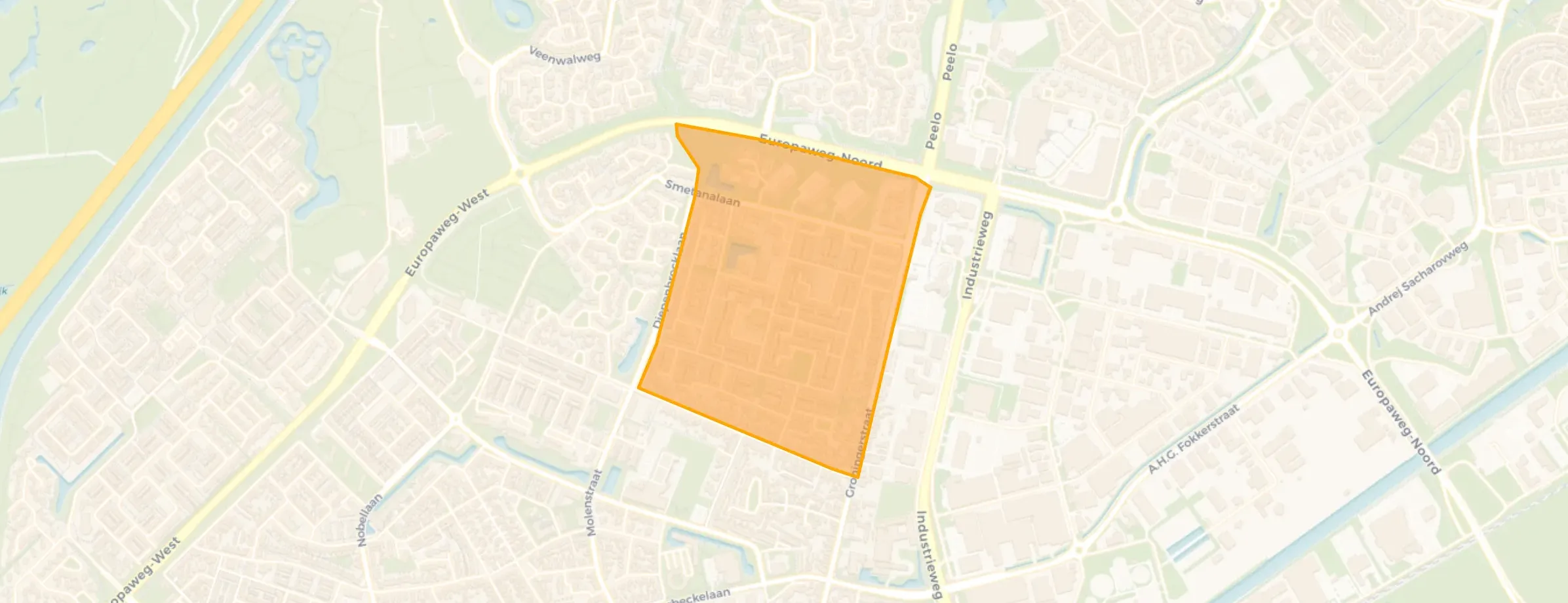 Buurt Componistenbuurt Oost, Assen