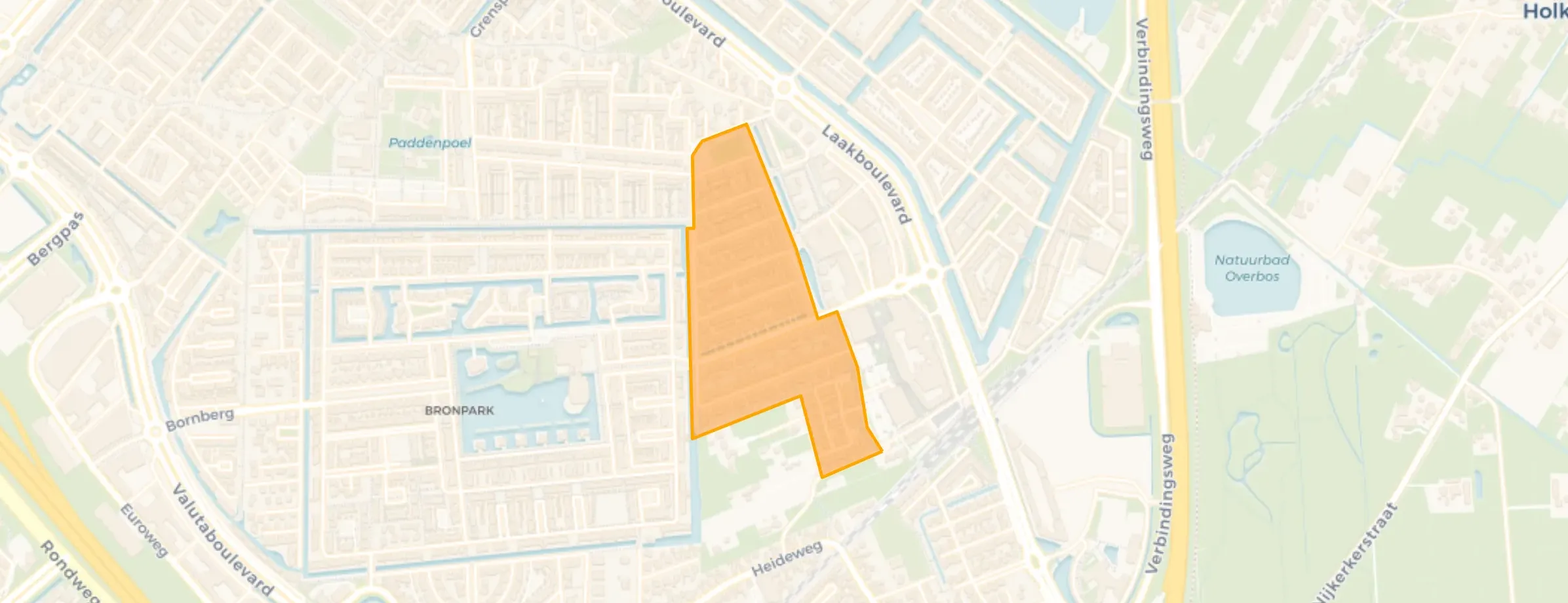 Kaart van Damespolderbuurt