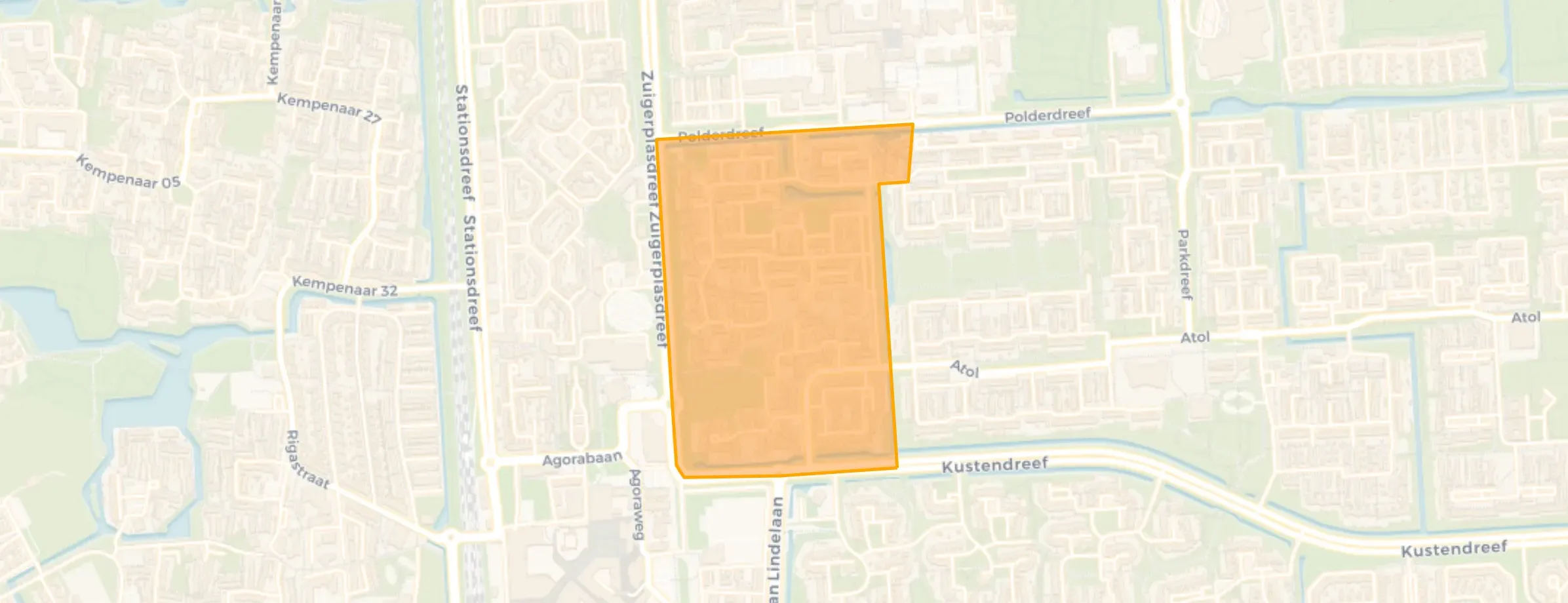 Kaart van Damrif Kustrif Gors Zandbank