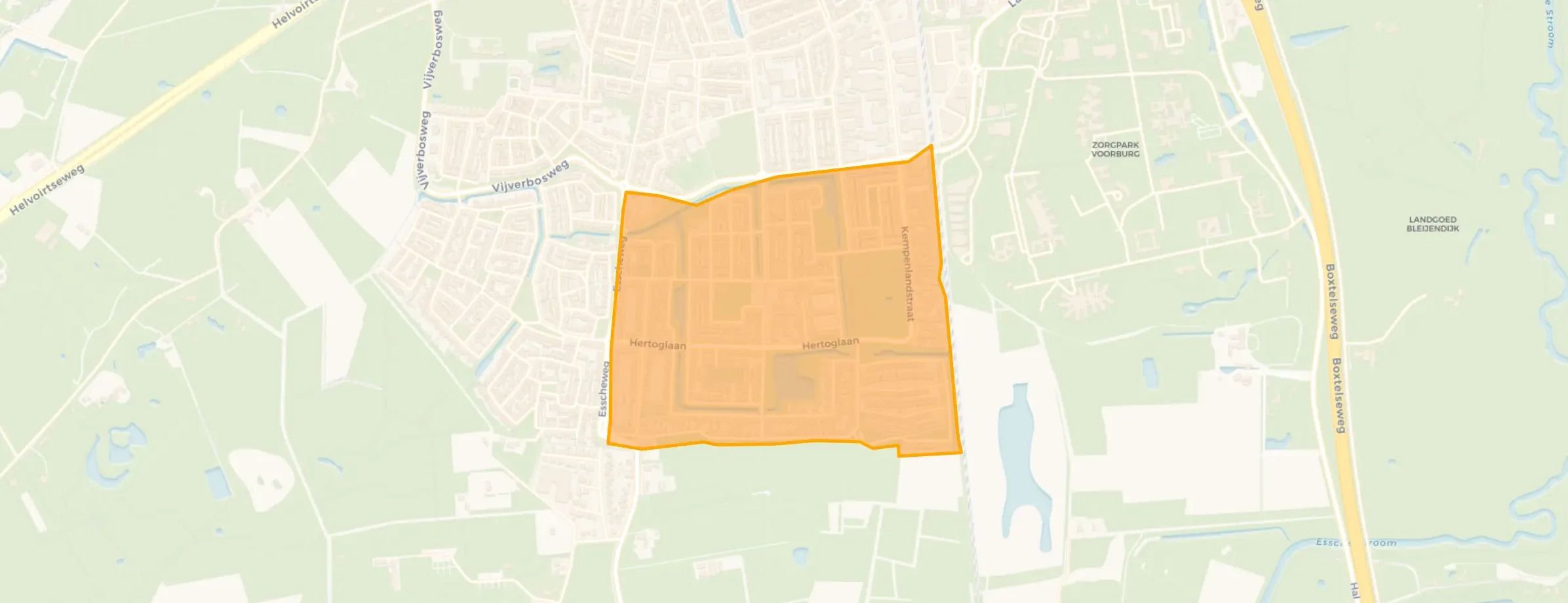 Kaart van De Baarzen