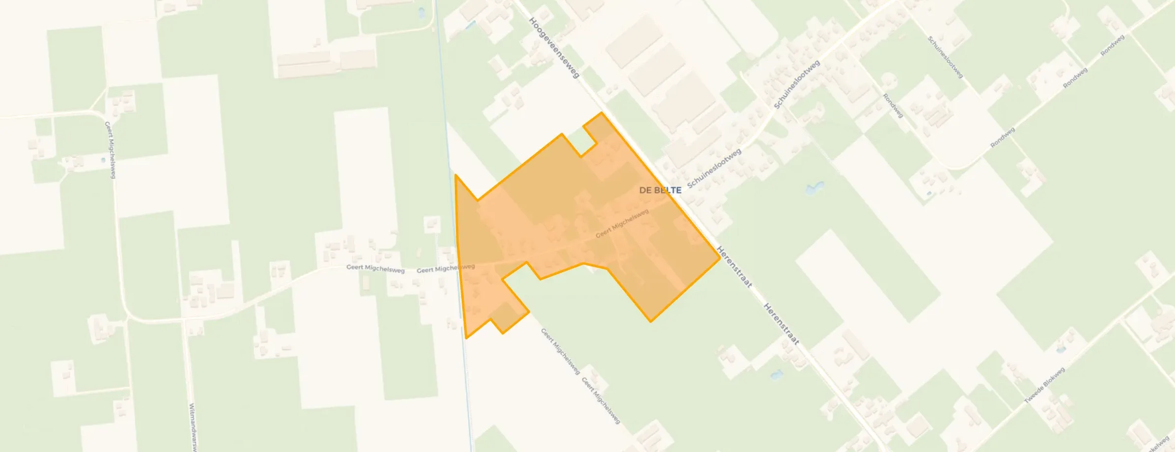 Kaart van De Belt