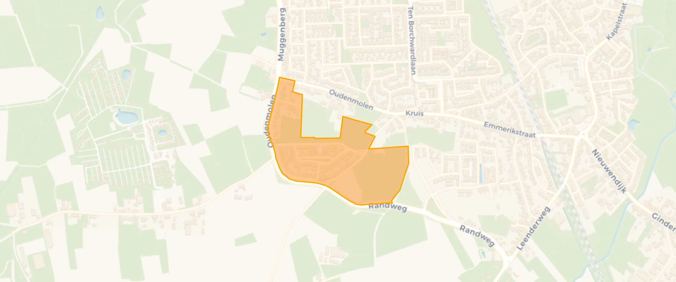Map of De Bulders West