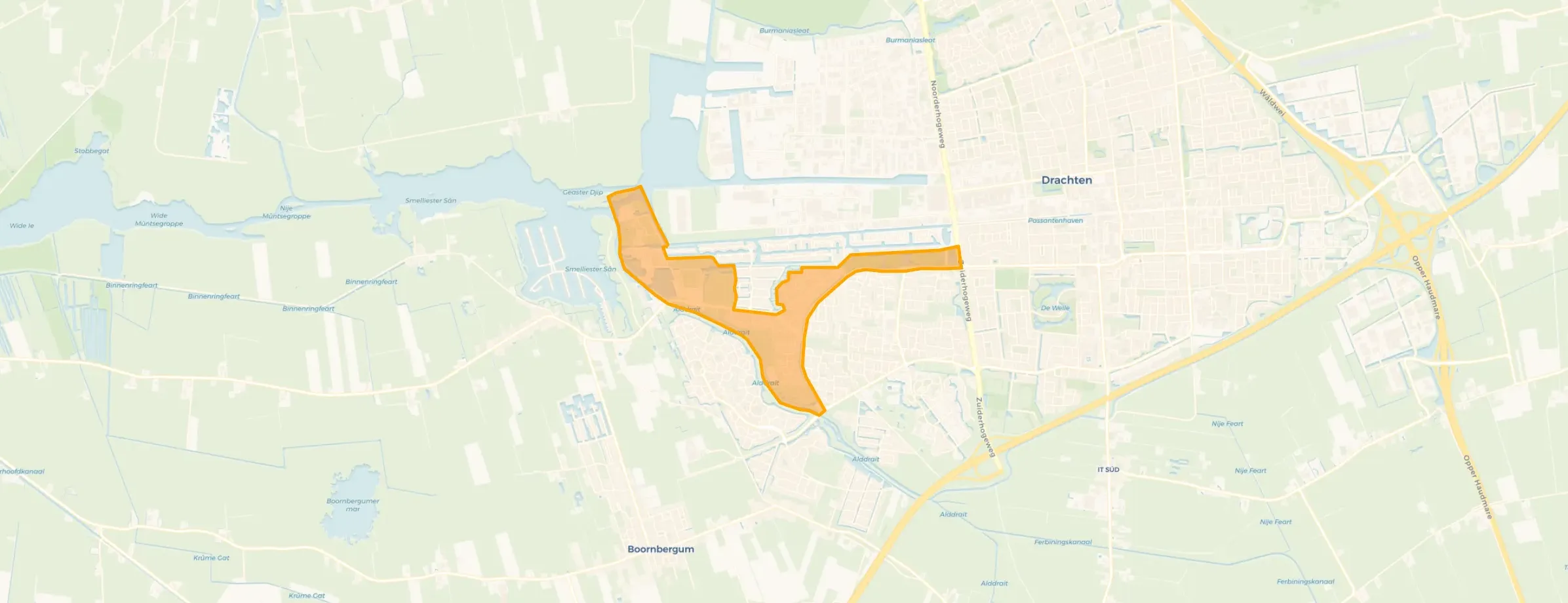 De Drait west