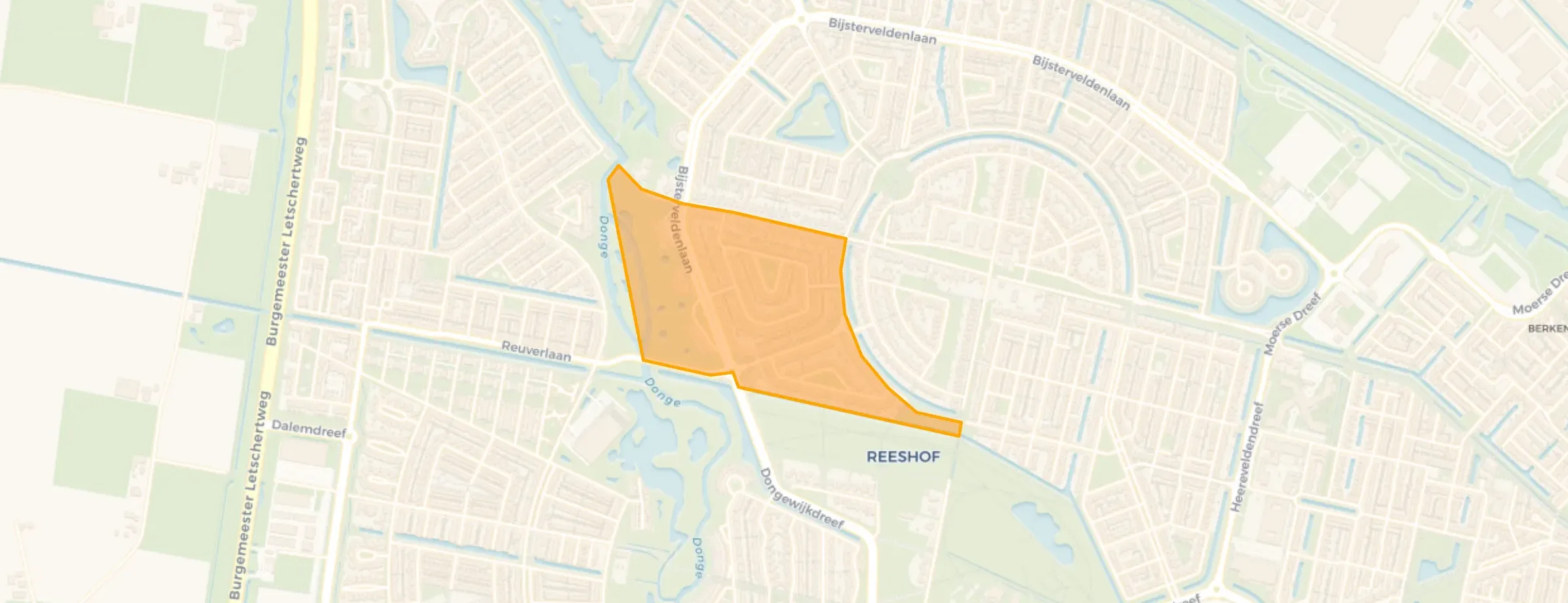 Kaart van De Kievit Zuid-West
