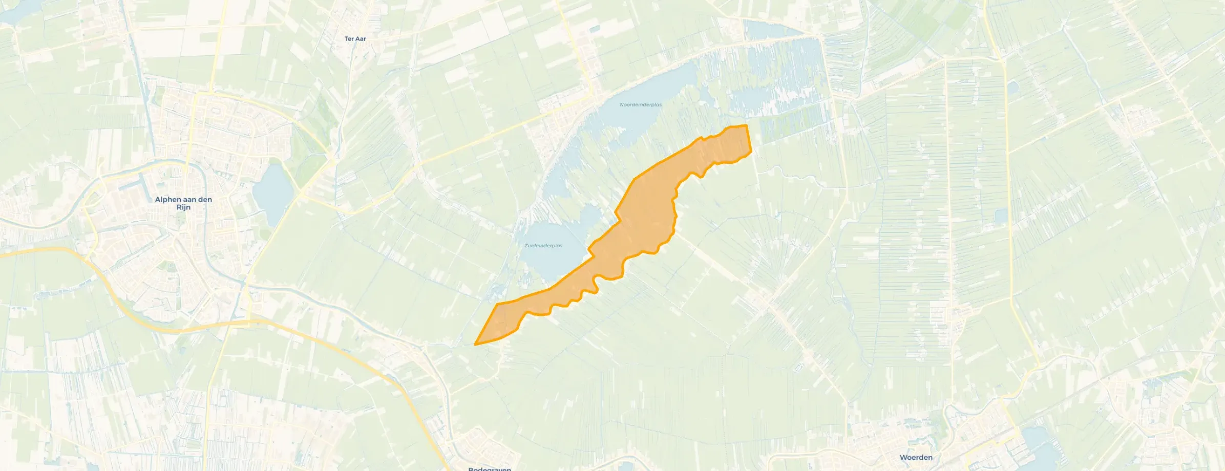 Kaart van De Meije Nieuwkoopse Plassen