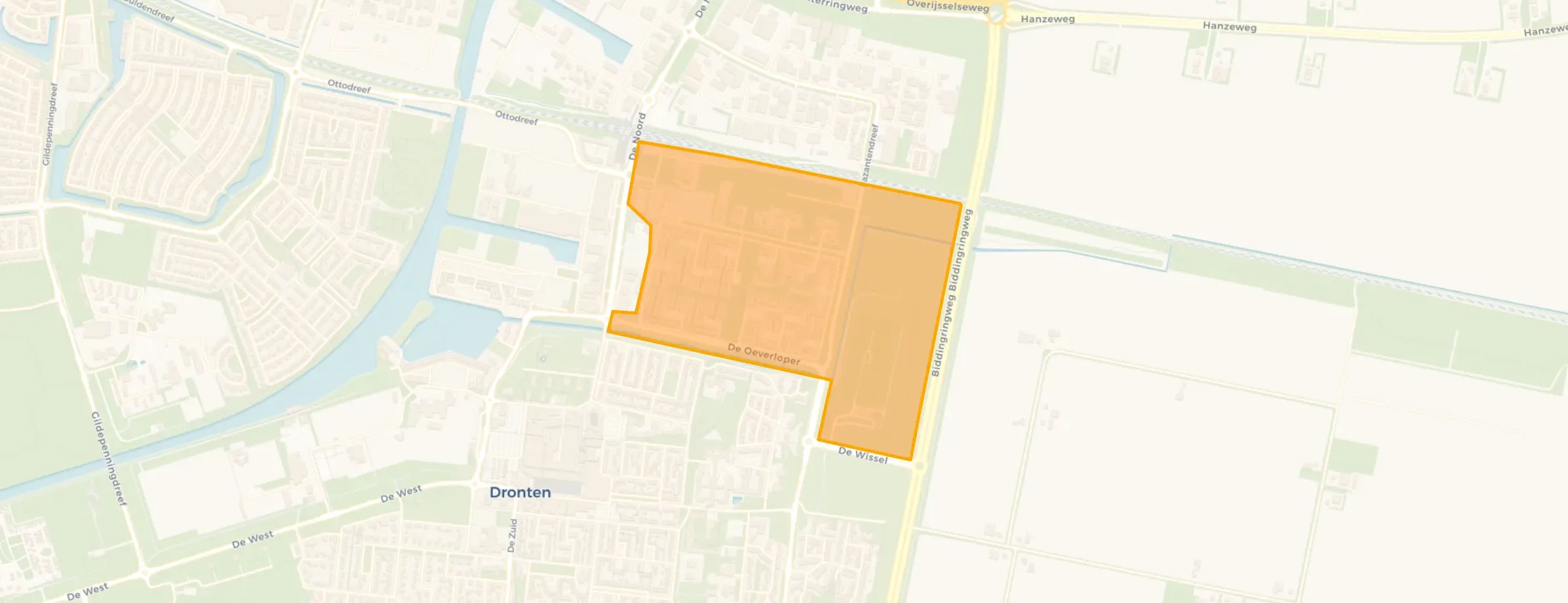 De Oeverloperwijk in Dronten