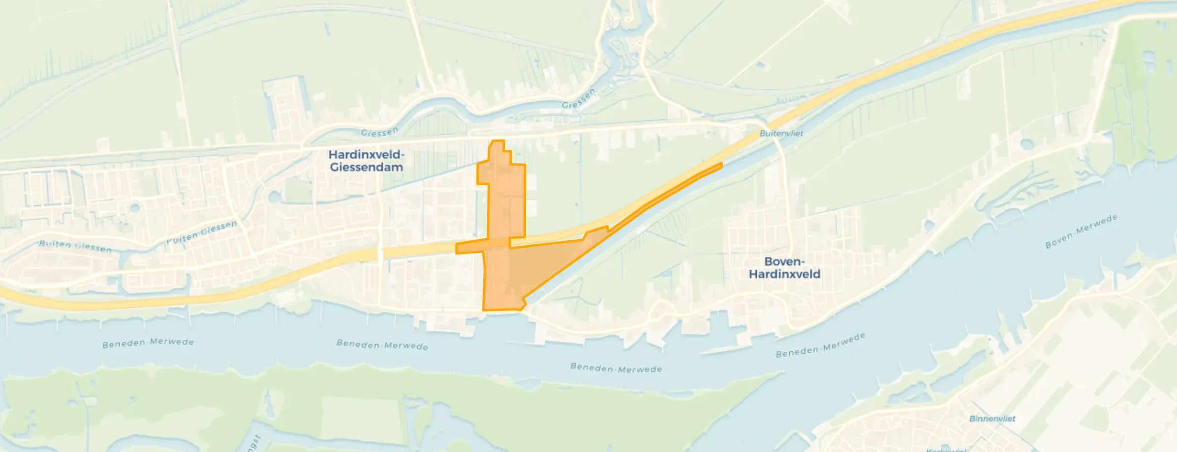 Kaart van De Sluisweg