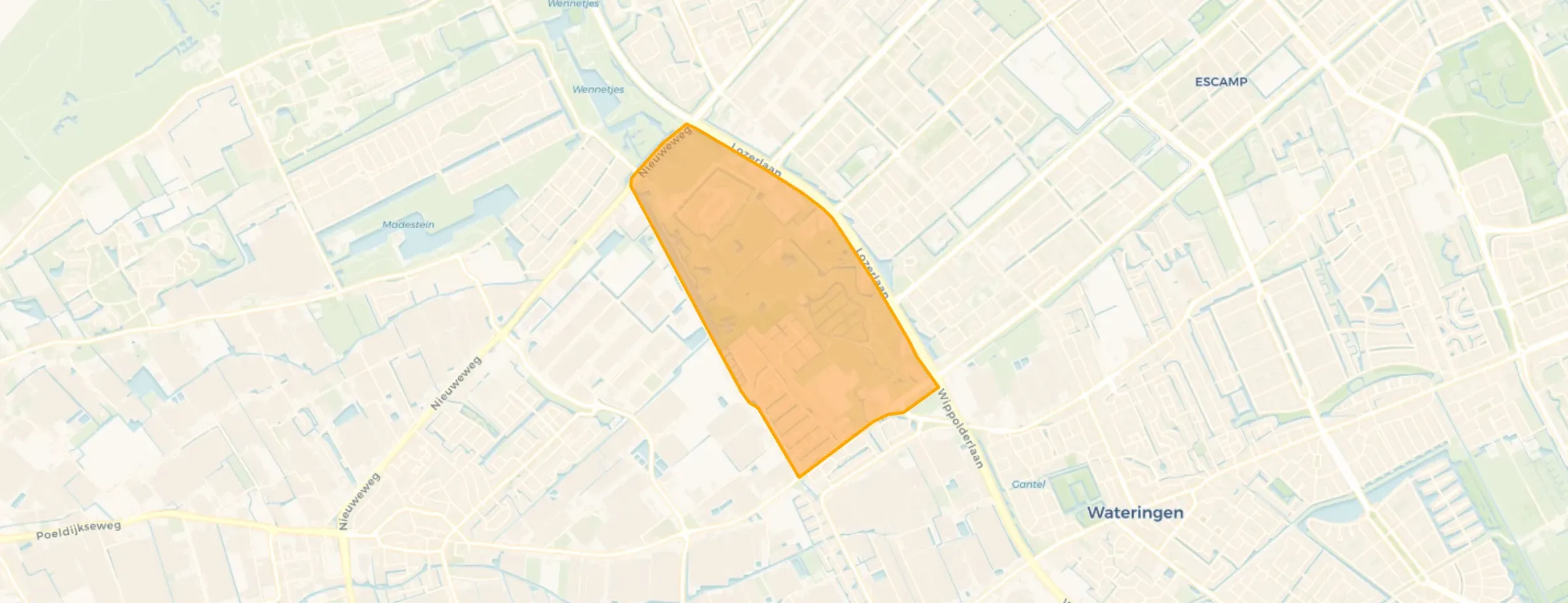 Kaart van De Uithof