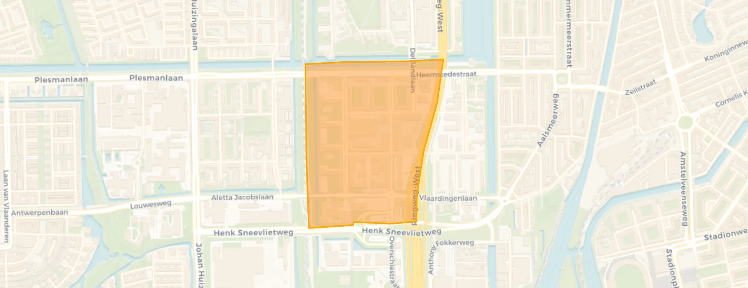 Buurt Delflandpleinbuurt-West, Amsterdam