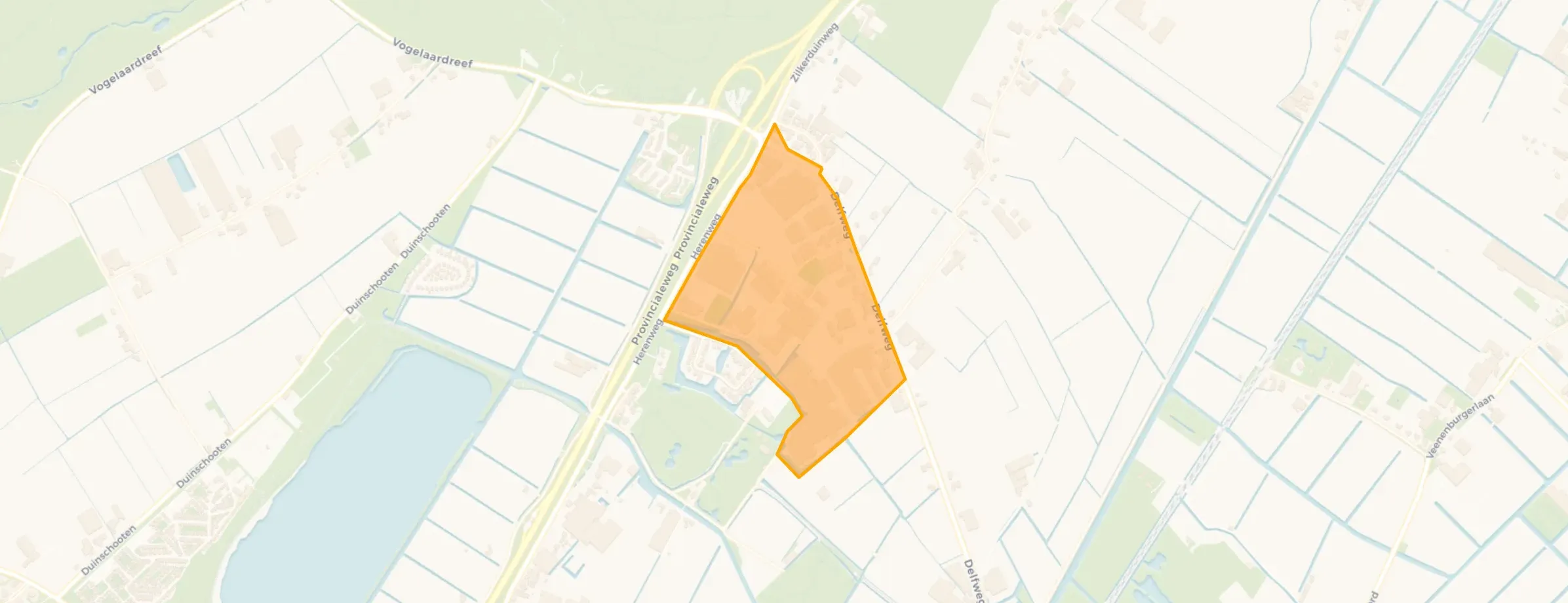 Kaart van Delfweg
