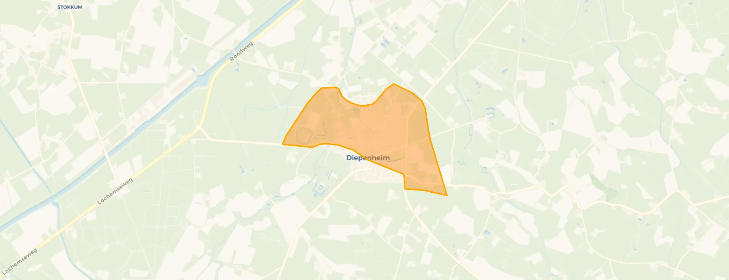 Kaart van Diepenheim-Noord