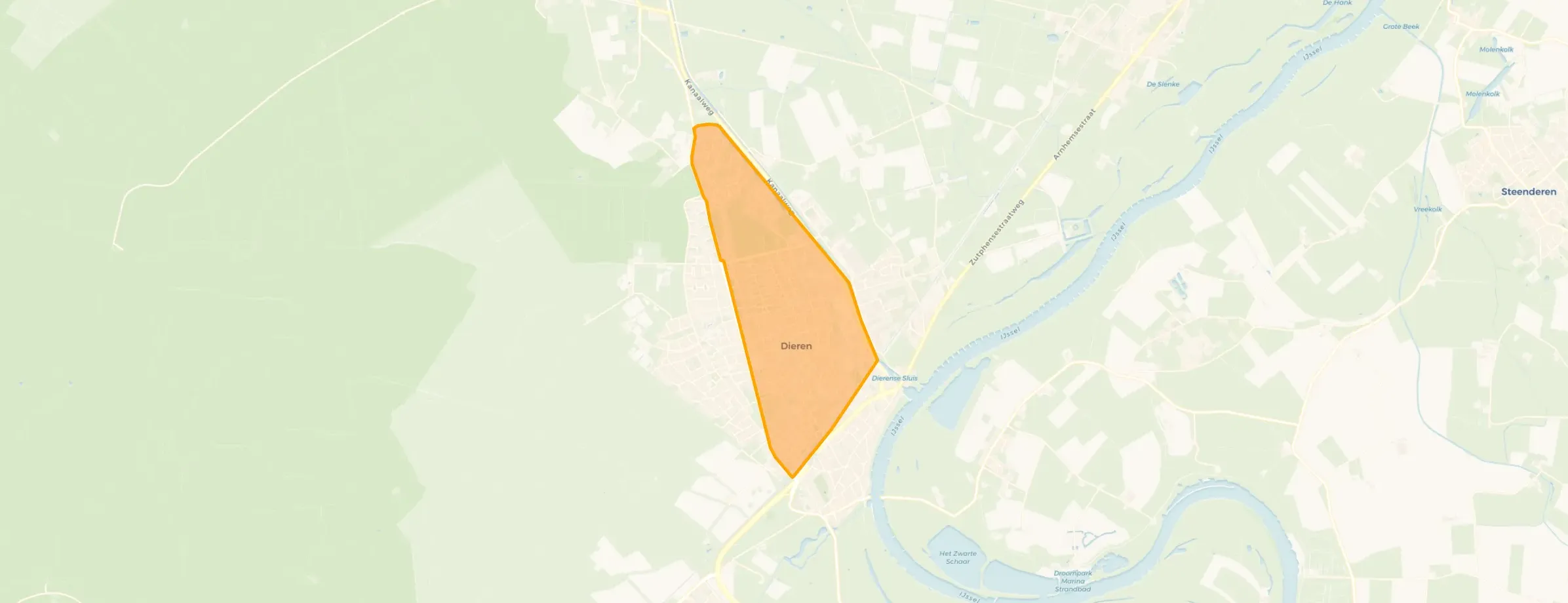 Buurt Dieren-Noord boven spoorlijn, Dieren