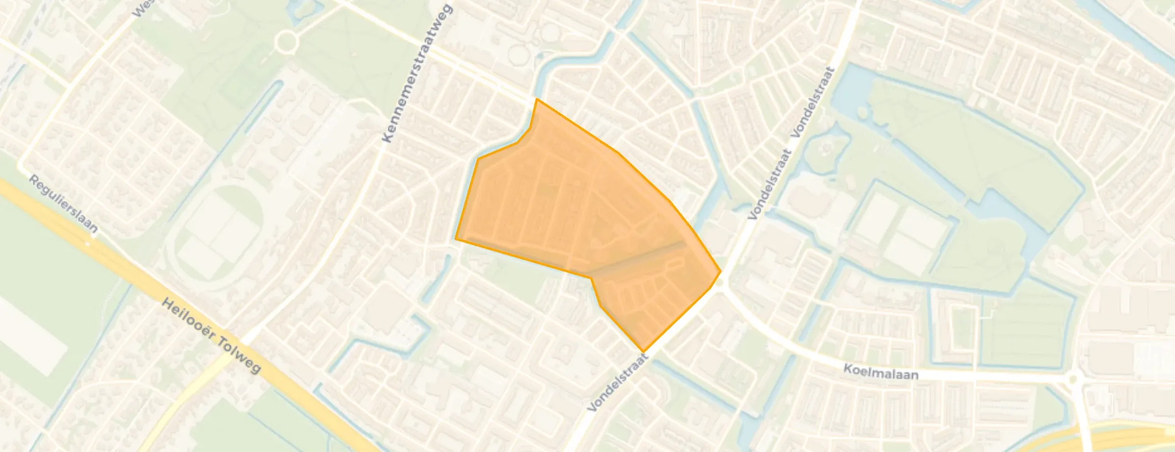Kaart van Dillenburg en Stadhouderskwartier