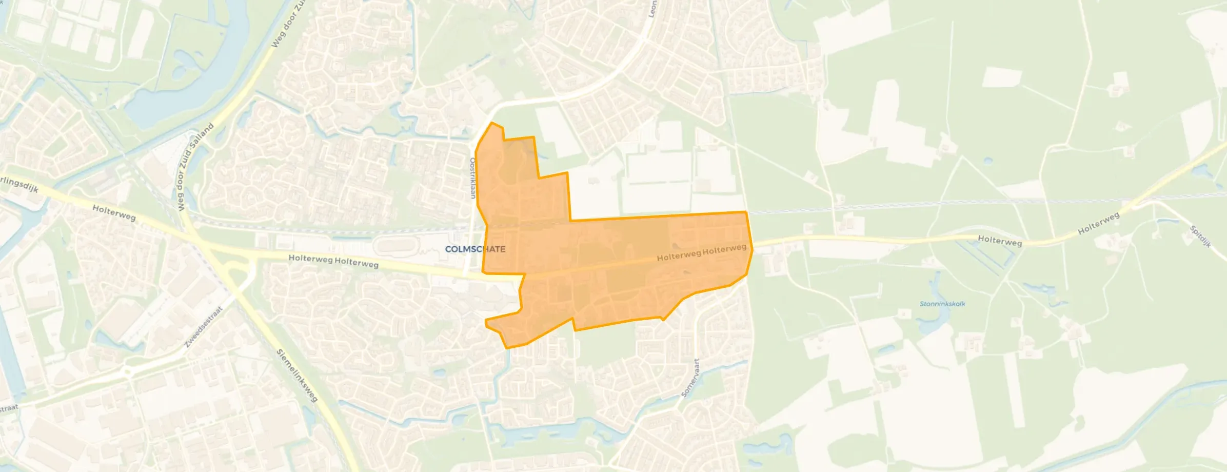 Kaart van Dorp Colmschate