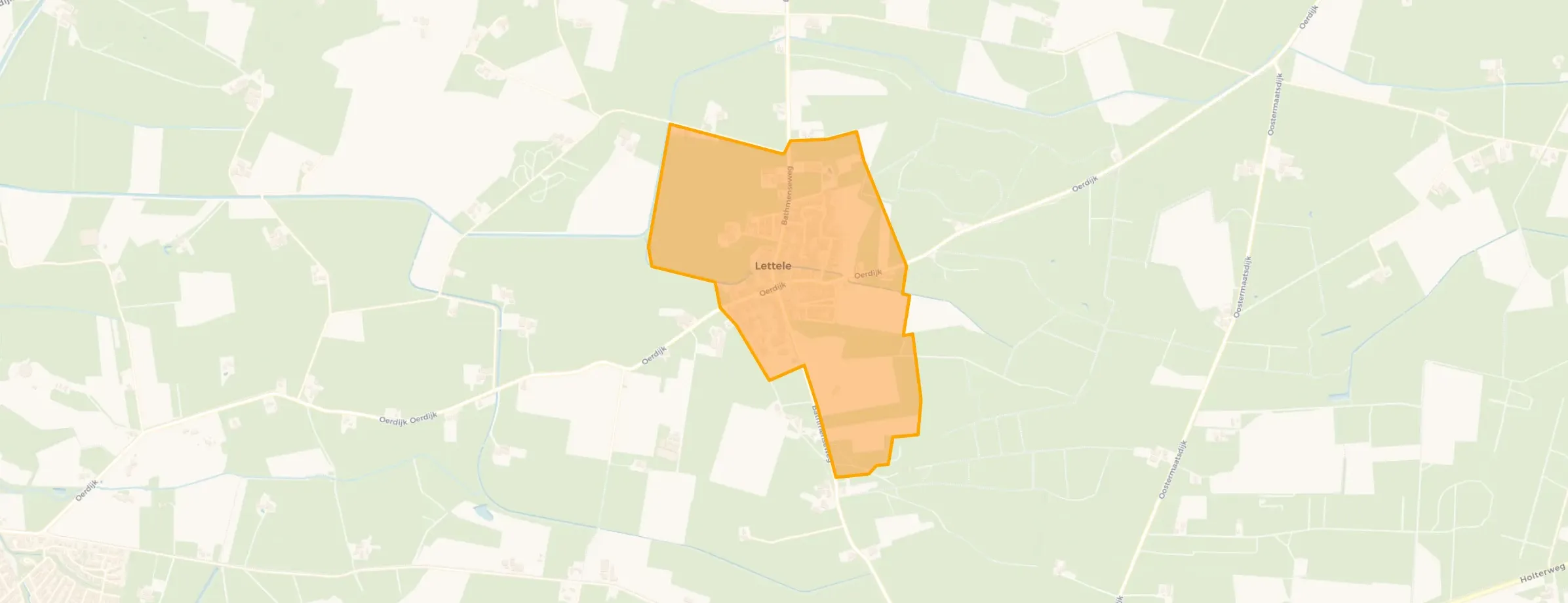 Kaart van Dorp Lettele
