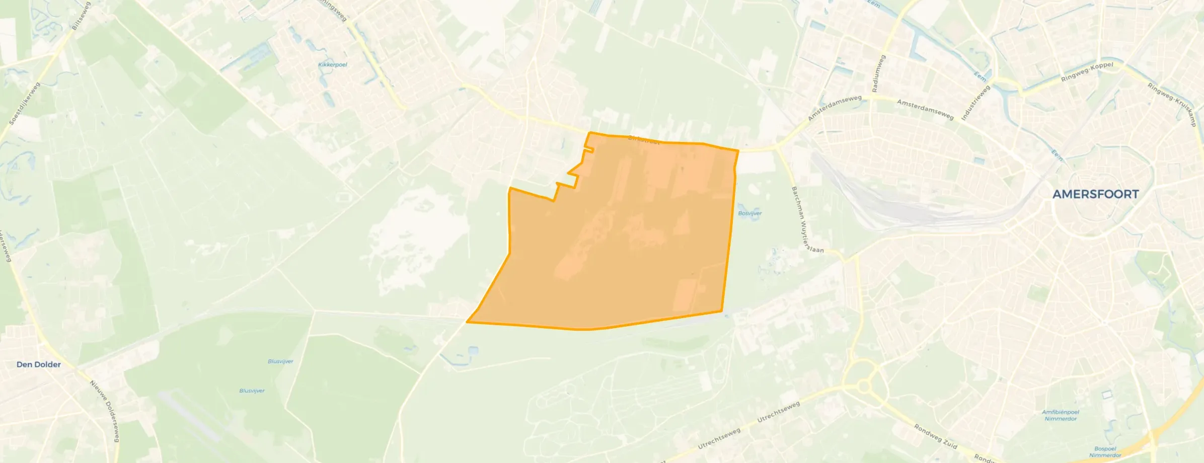 Kaart van Duinen Gebied
