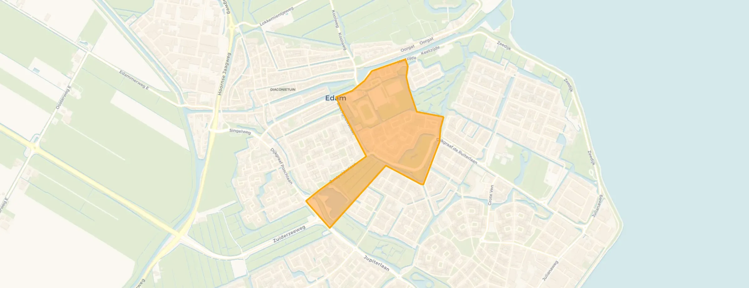 Kaart van Edam-Molenbuurt