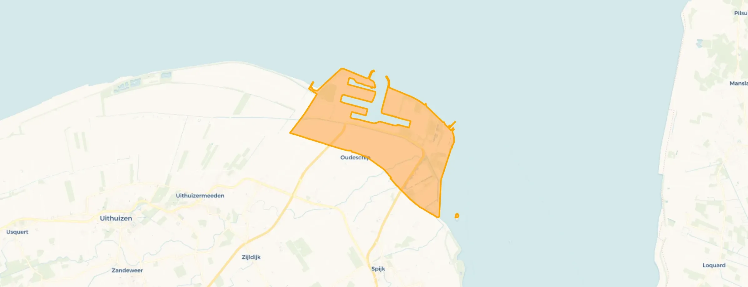 Kaart van Eemshaven