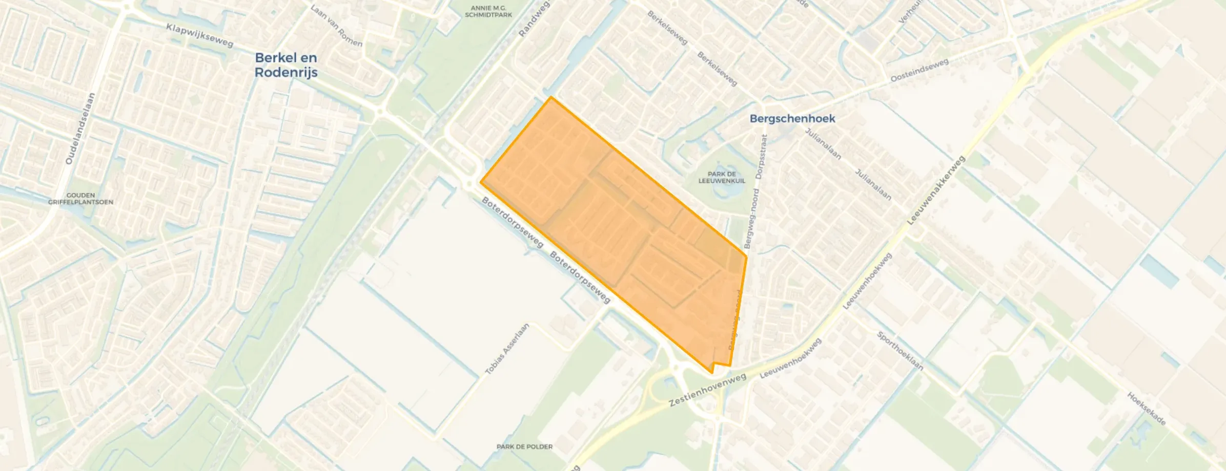 Kaart van Eilandenbuurt