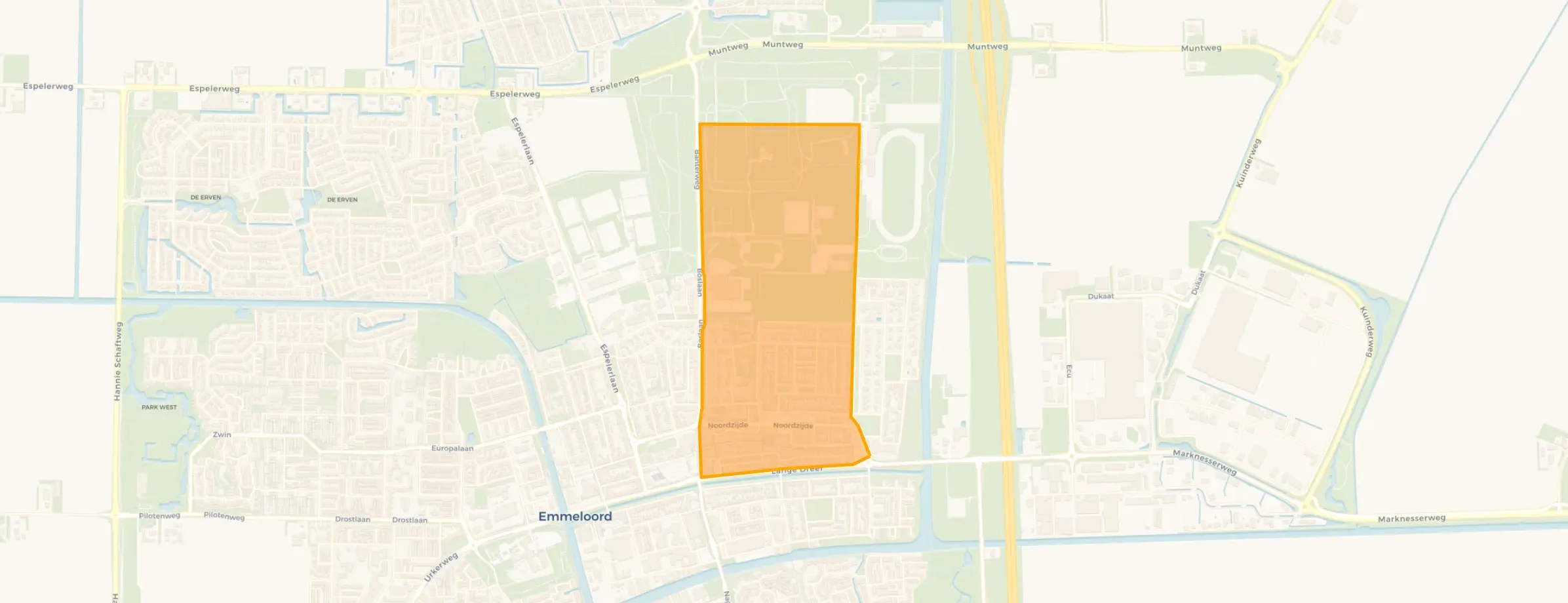 Emmeloord-Centrum-Centrum Oost in Noordoostpolder