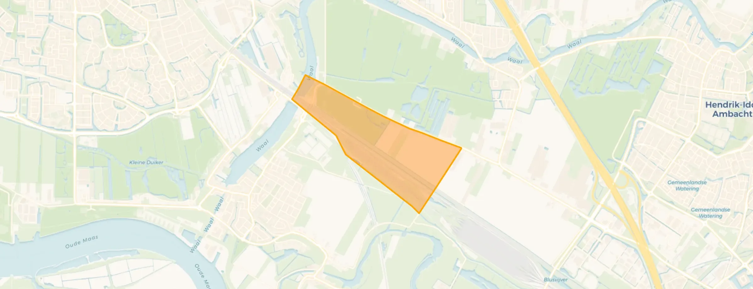 Kaart van Emplacement Kijfhoek en Langeweg
